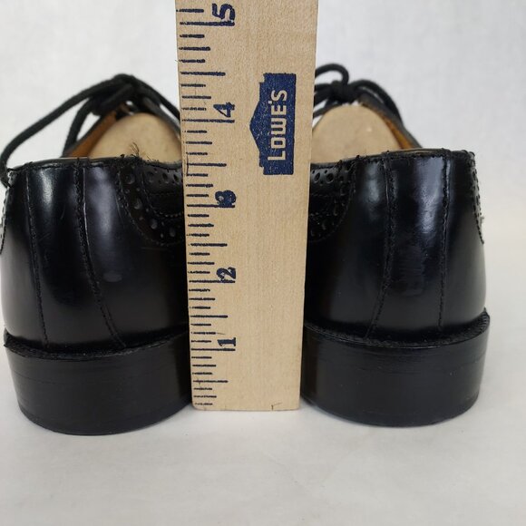 Thistle Gillie Brogues Shoes Men UK 5.5 EU38 Black Leather Highland Dress Oxford - Picture 10 of 16